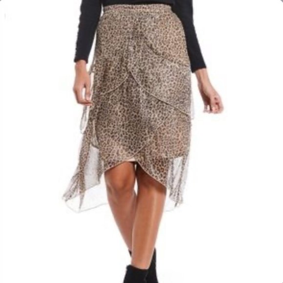 Reba Dresses & Skirts - Reba Holiday Gala Animal Print Skirt